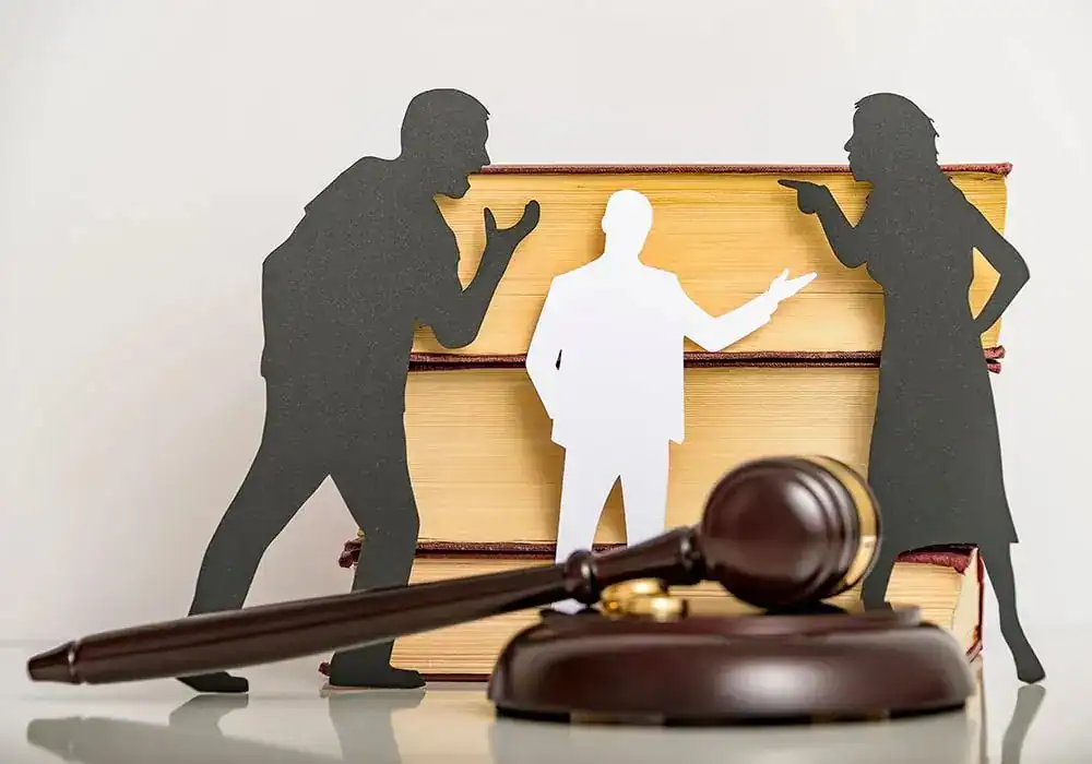 image of couple arguing through divorce Barnet